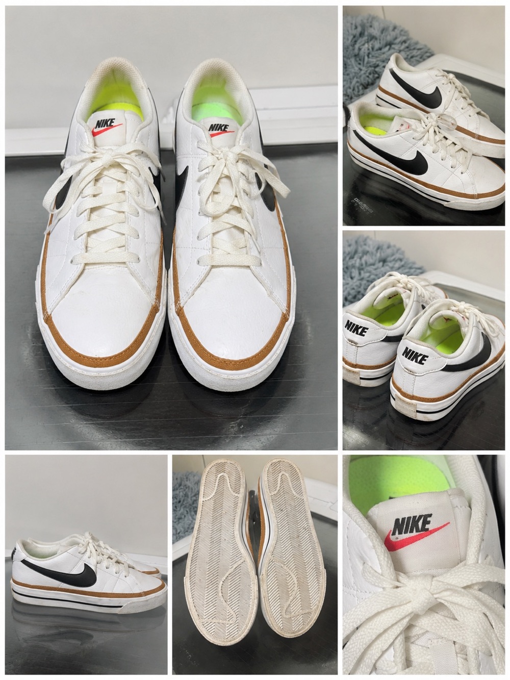 Nike Blazer Low ’77 Women’s Size 9.5 White Black Brown Sneakers